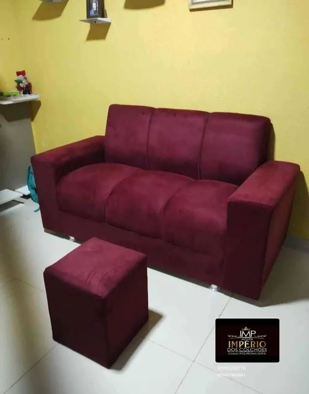 SOFÁ 3 LUGARES 1,65 DE LARGURA ENTREGA GRÁTIS  - Foto 4