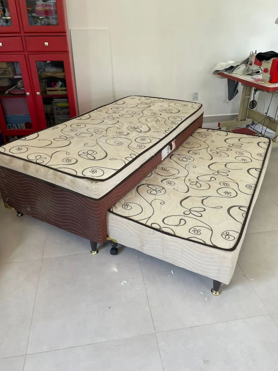 Barra Nova - Cama Solteiro + Auxiliar - Bom Sono  88x188x41cm - Foto 4