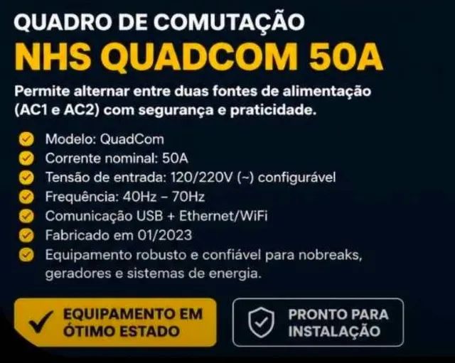 Quadro de Comutação  NHS QUADCOM