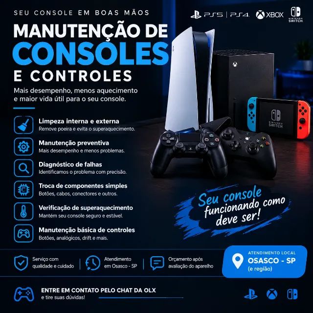 Manutenção de Consoles e Controles | Osasco - SP