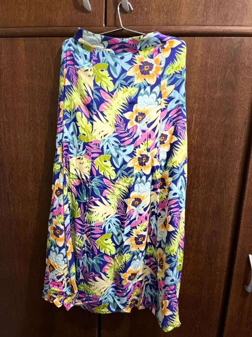 Conjunto blusa e saia Havaiano (36/38) - Foto 3