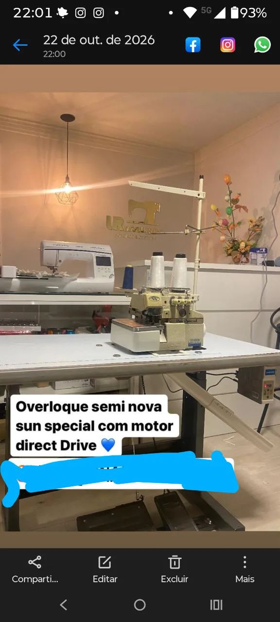 Máquina de overlock  - Foto 2