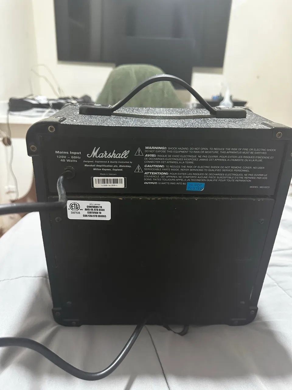 Caixa amplificadora marshall mg10cd - Foto 2