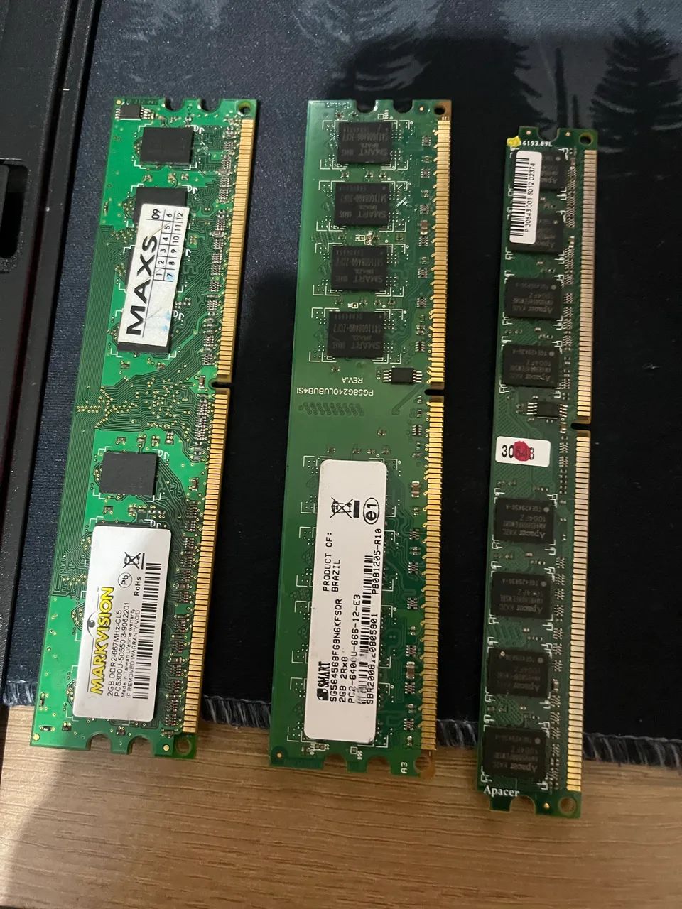 CONJUNTO DE 5 MEMÓRIA RAM DR3 + DDR2  - Foto 2