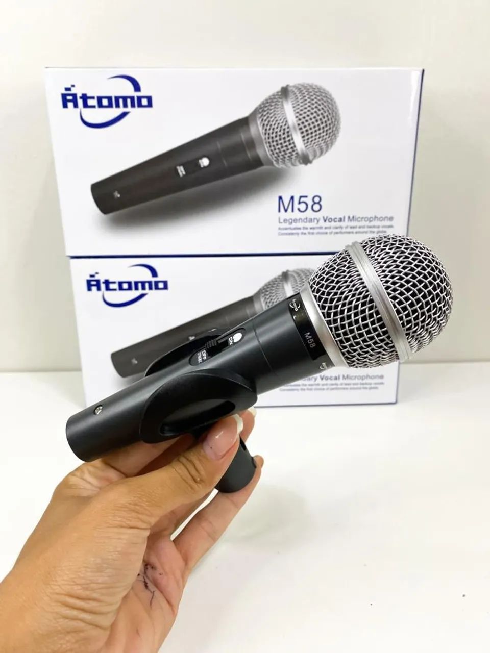 Microfone Com Fio M-58 Profissional - Foto 4