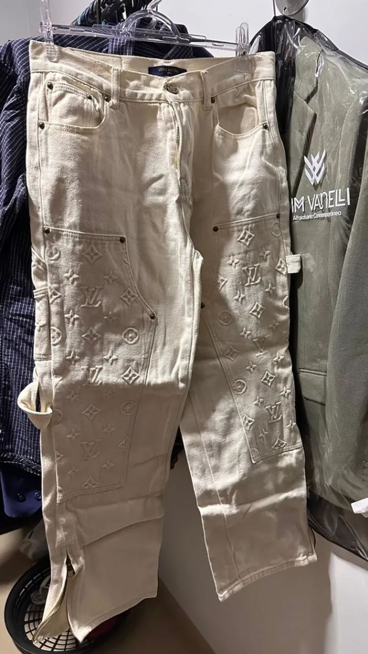 calça off white louis vuitton carpenter