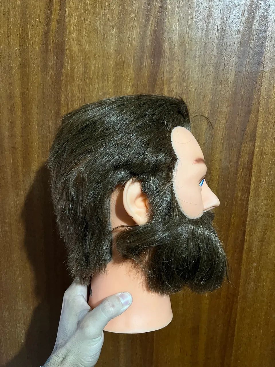 Cabeça de Manequim Masculino com Barba e Cabelo (Semi-nova) - Foto 3