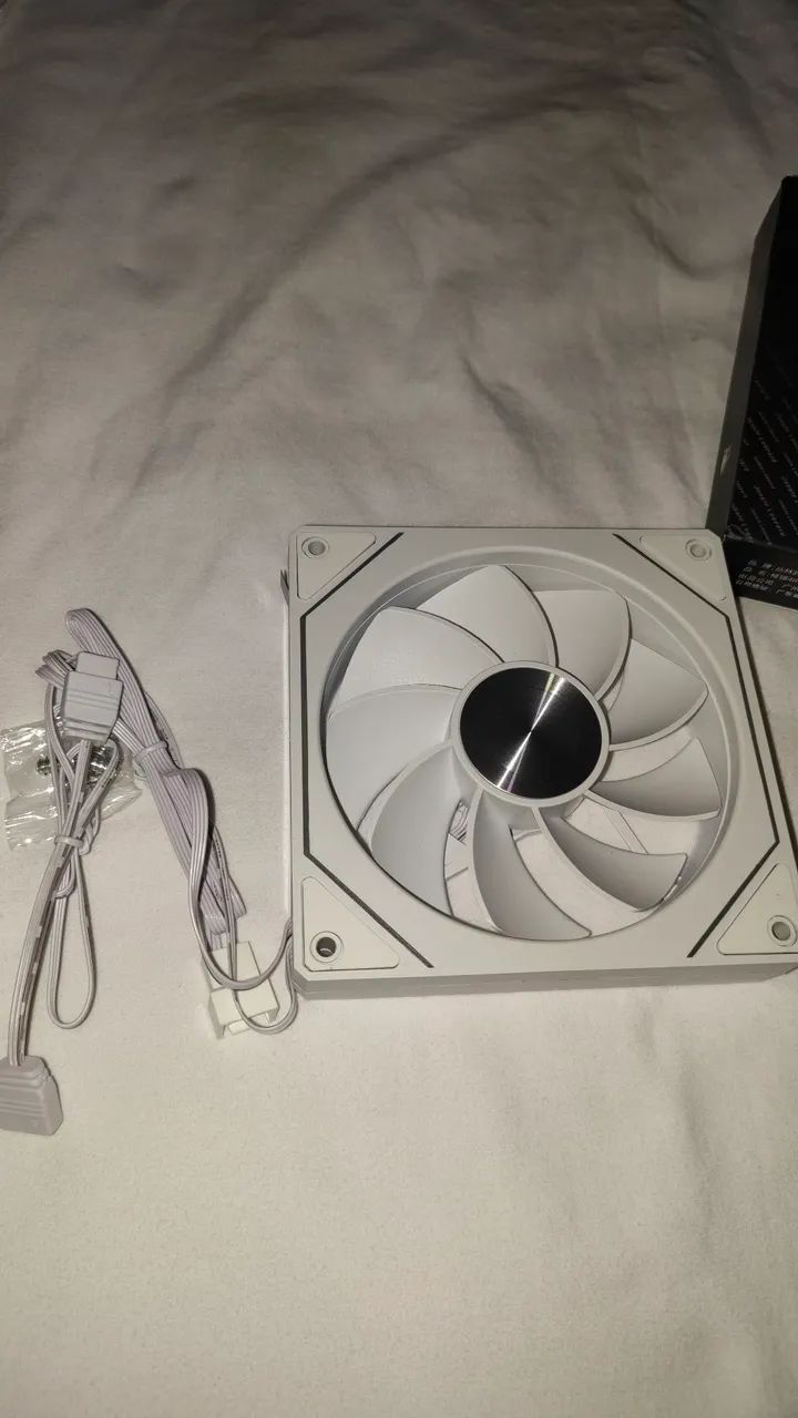 Fan 120mm prisma RS branca reverse - Foto 3