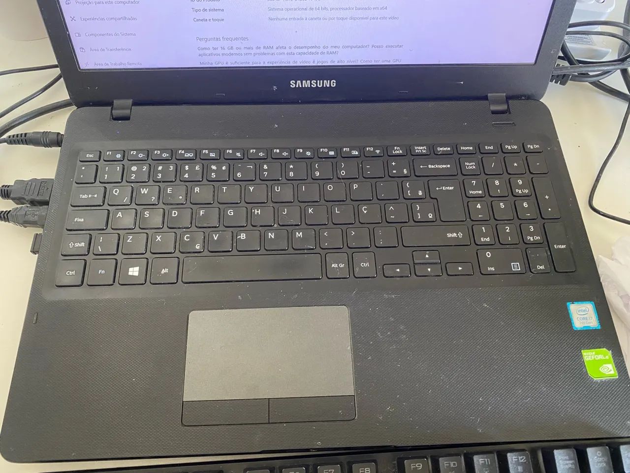 Notebook Samsung I7 16 GB Placa de vídeo GeForce - Foto 2
