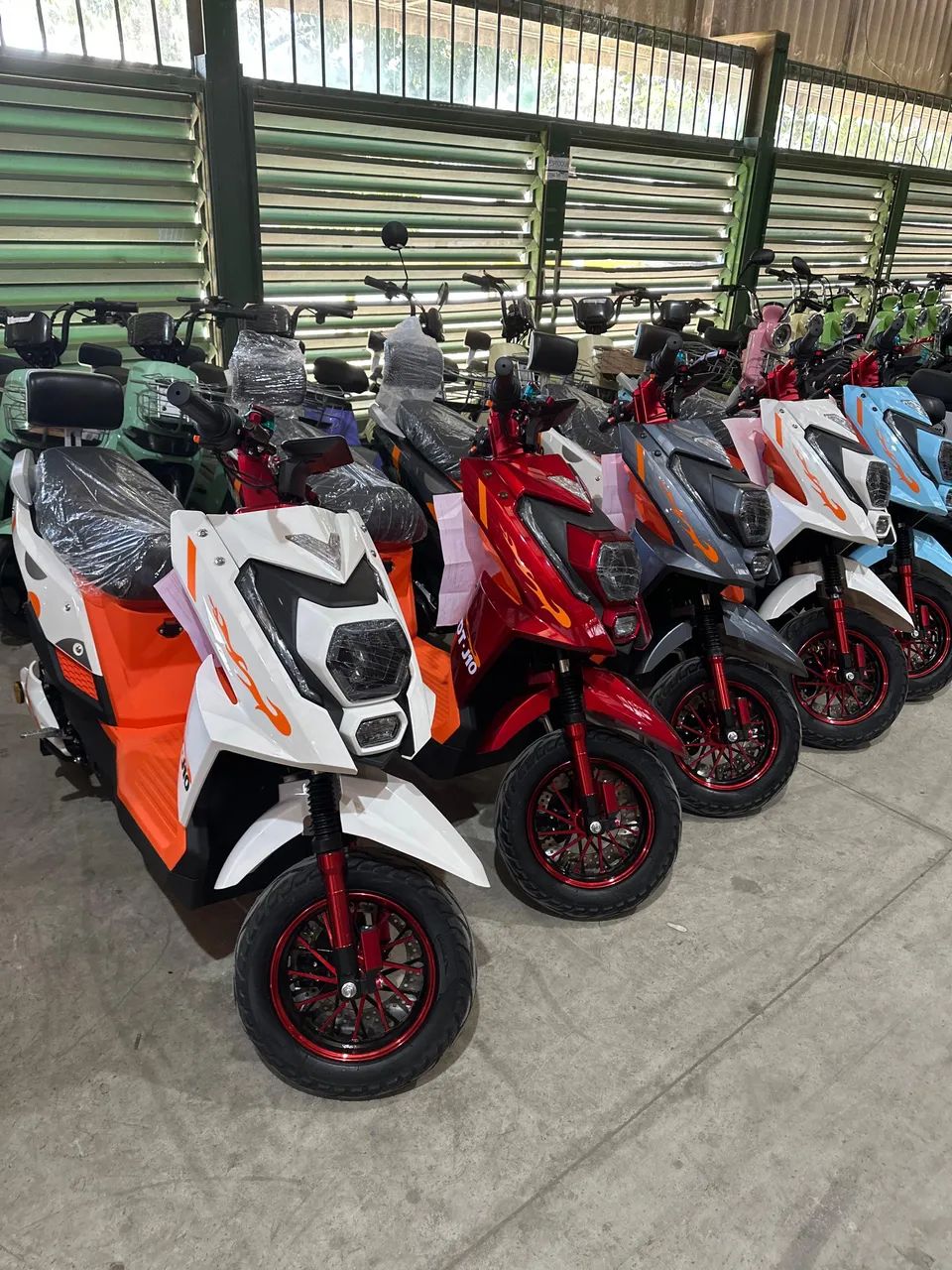 Scooter Elétrica Jet vermelha  - Foto 3