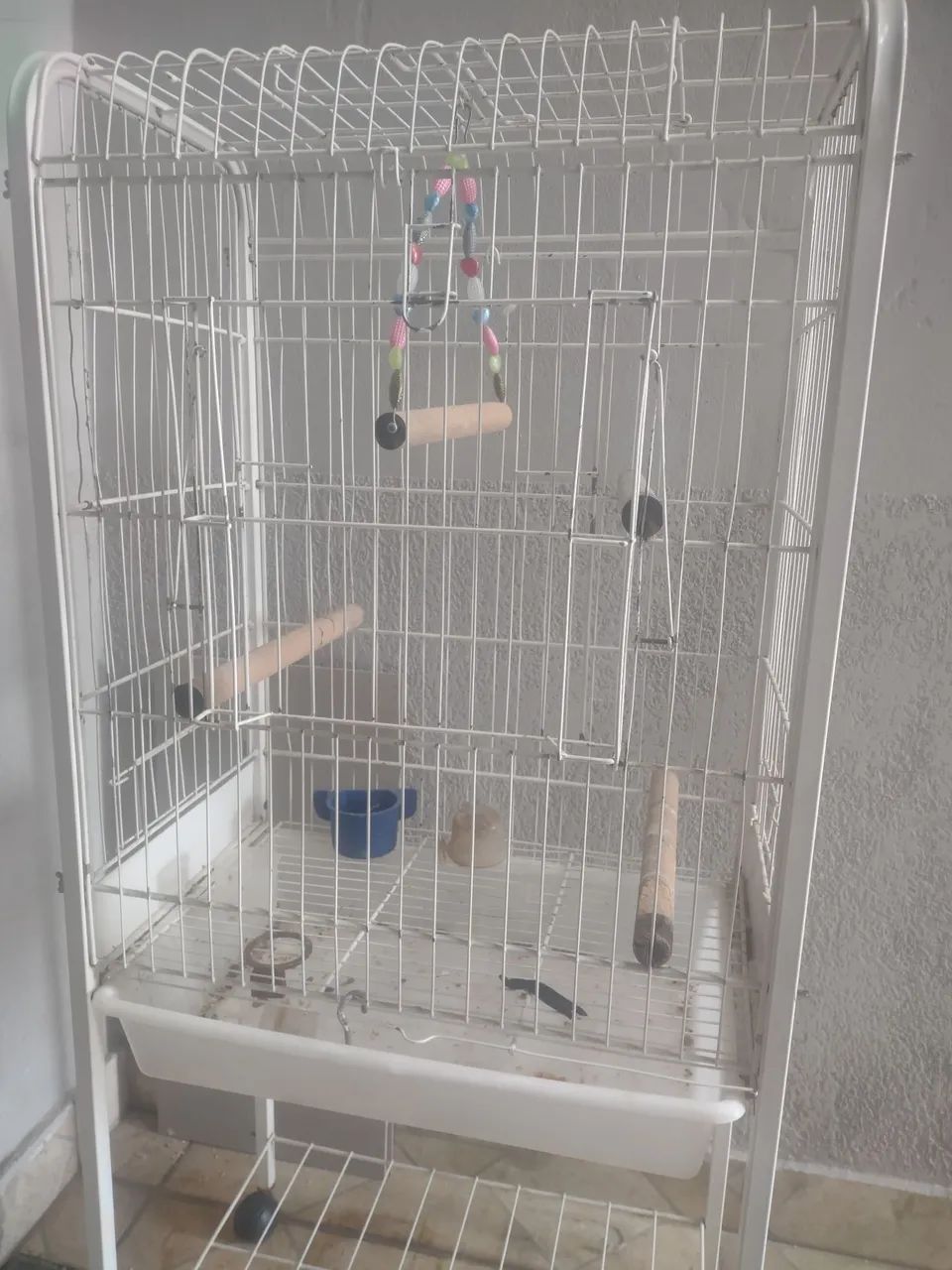 Gaiola de pássaros (calopsita) com rodinhas  - Foto 3