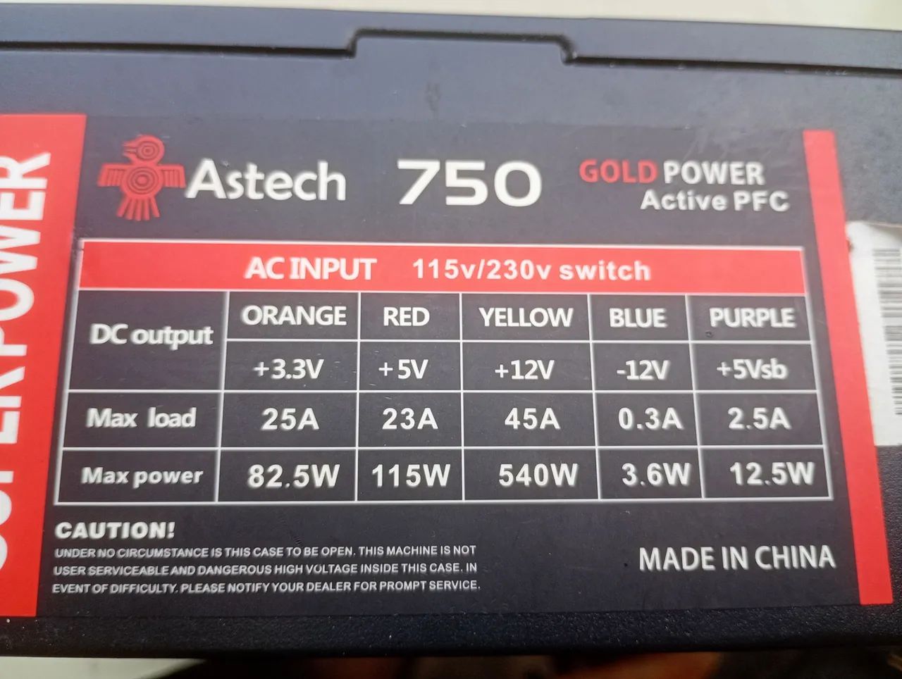 Fonte Pc 750w