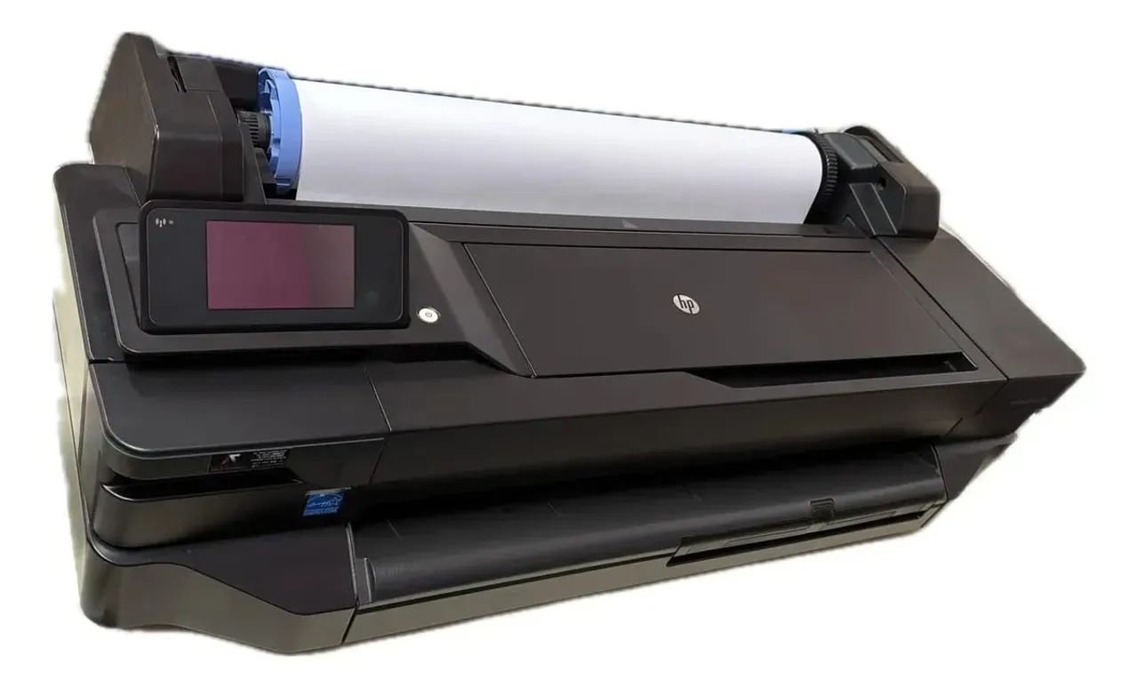 Impressora hp designjet t120 plotter + 40metros de folha A1 - Foto 2
