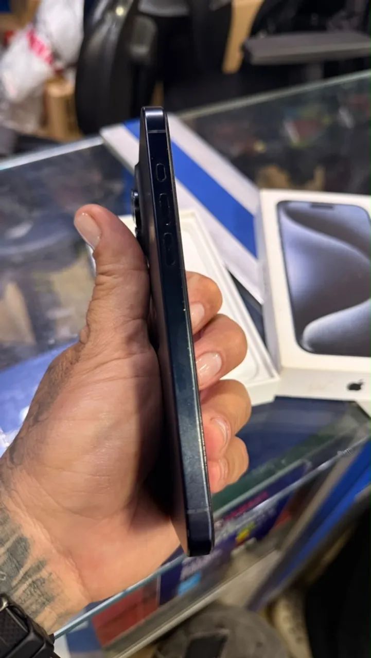 iPhone 15 Pro Max 256GB Azul - Único Dono - Impecável - Foto 4