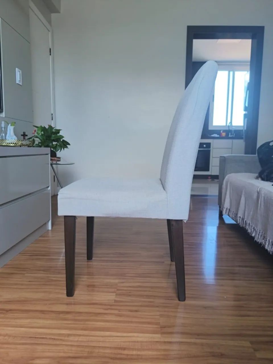 Mesa retangular com tampo de vidro + 4 cadeiras - Foto 4