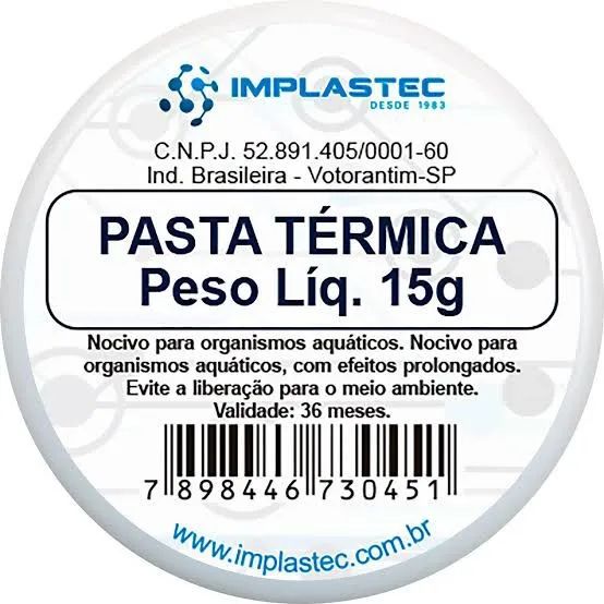 Pasta Térmica Branca 15g Implastec