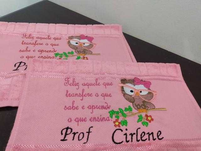 Toalhinhas para o dia dos professores