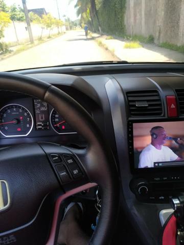 Crv 4x4 ELX = AR dual zone - teto solar - multimidia 10" com android - GNV G5 - couro - Foto 9