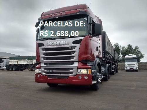 Scania R440 6x4 Highline/Streamline carreta bitrem 7 eixos com serviço