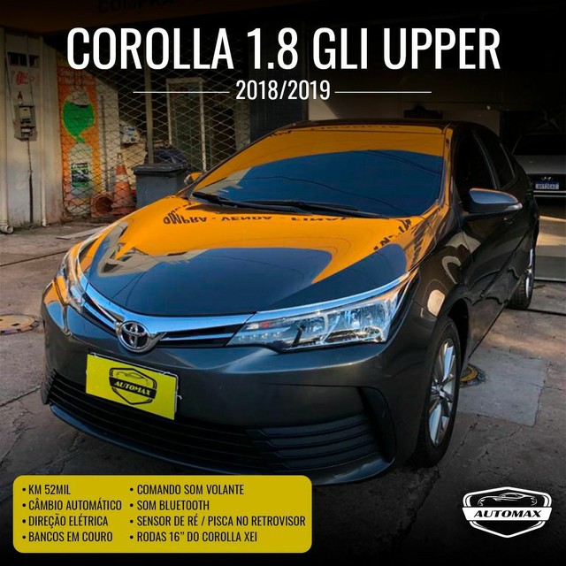 COROLLA 1.8 GLI UPPER 2018/2019