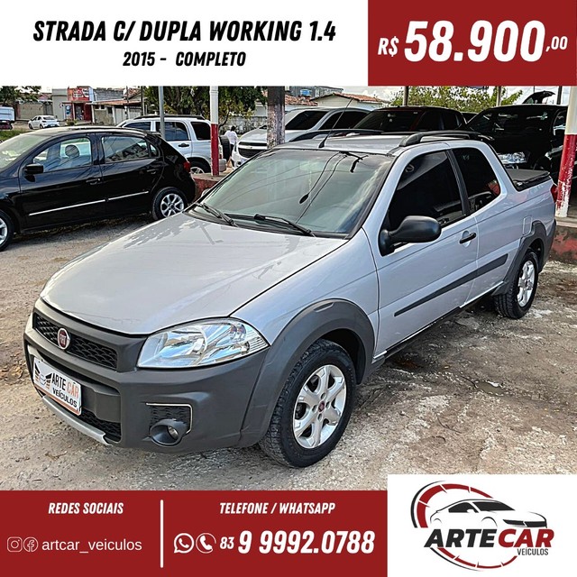 STRADA WORKING 1.4 C/DUPLA 2015 COMPLETO !!