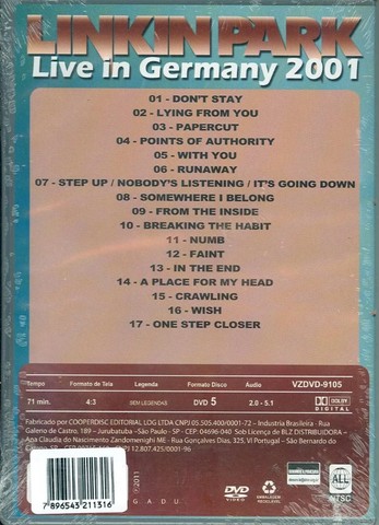 DVD Linkin Park  Live in Germany  - Foto 2