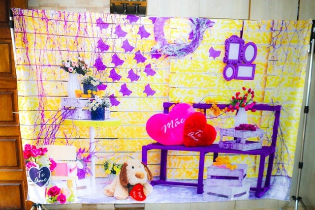 Fundo Fotográfico Tecido 1,50 x 2,20 - Dia das Mães  (cód ff8)  - Foto 2