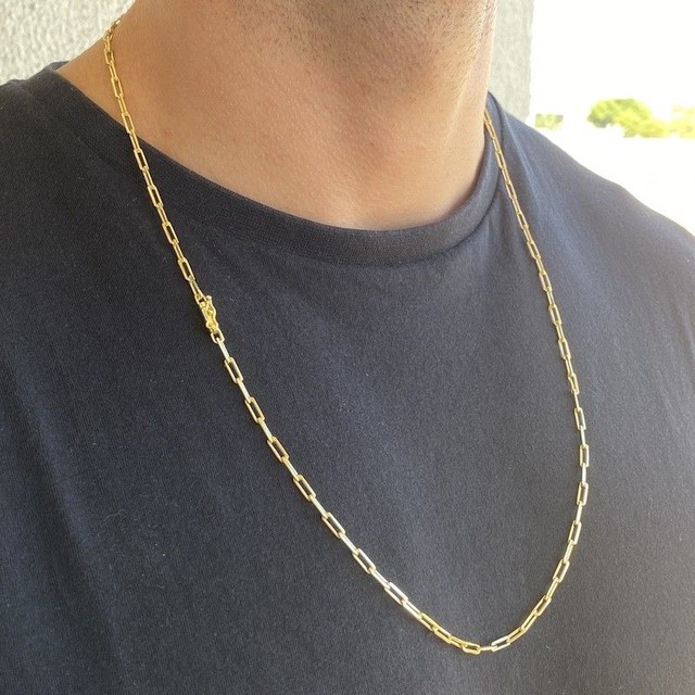 Corrente banhada a 10 milesimos de ouro 18k (1 ano garantia) - Foto 3