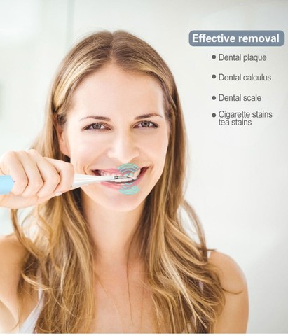 Escova Dental Elétrica e Removedor De Tártaro Raspador  - Foto 5