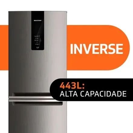 Brastemp Frost Free Inverse Inox Turbo Ice 443L - Foto 4