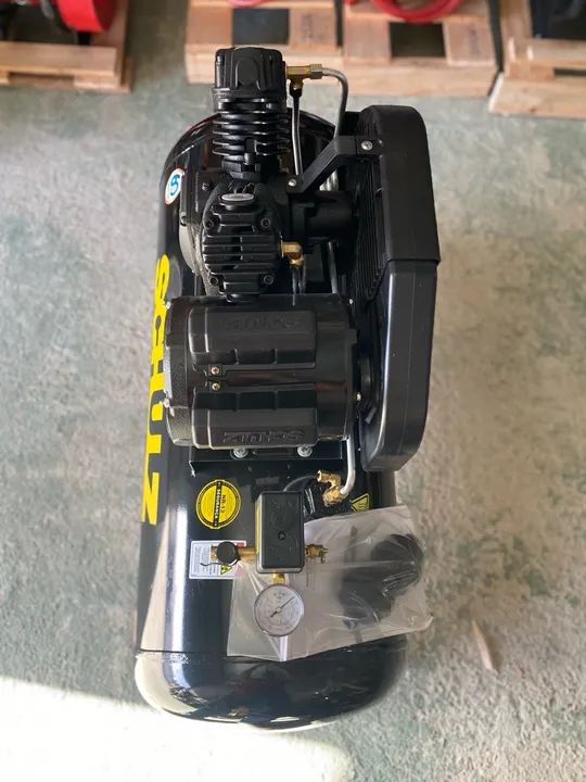 Compressor de Ar 110 Litros 140 Libras Profissional Motor 2Hp - Schulz (Loja) - Foto 2
