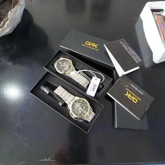 Relógio Masculino Elegante Com Movimento De Quartzo, Presente Ideal. - Foto 4