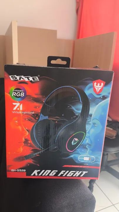 Headset Gamer State King Fight 7.1 USB