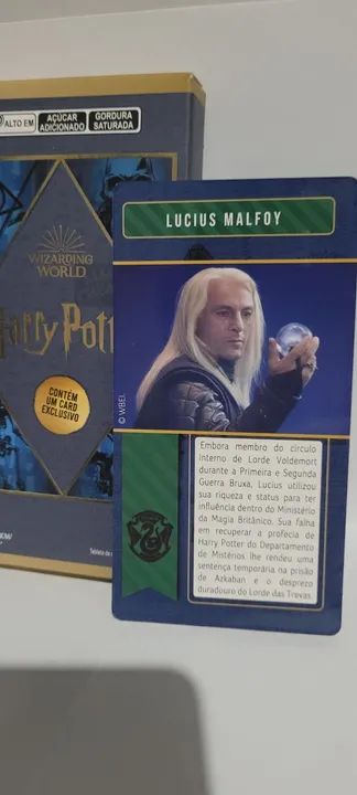 Card harry potter cacau show lucius 