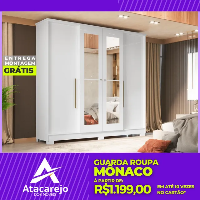 Guarda Roupa Casal Entrega e Montagem Grátis