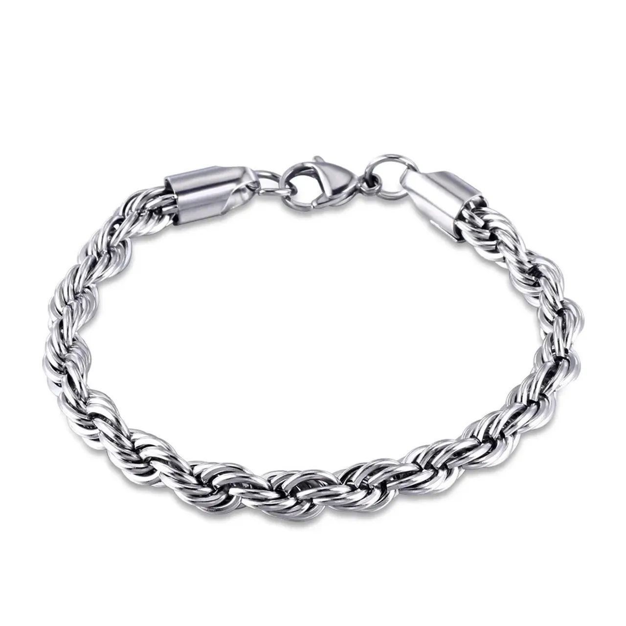 Kit Duas Pulseiras Aço Inox 21 CM (NÃO DESBOTA) - Foto 2