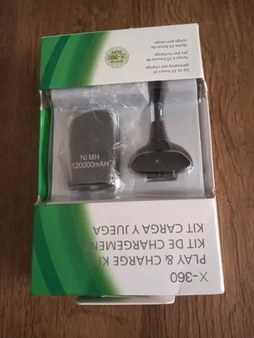 Kit bateria e cabo usb xbox 360 [novo] - Foto 3