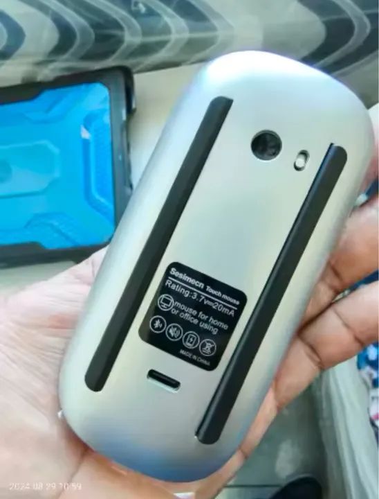 Mouse sem fio Bluetooth preto (estilo da apple) - Foto 2