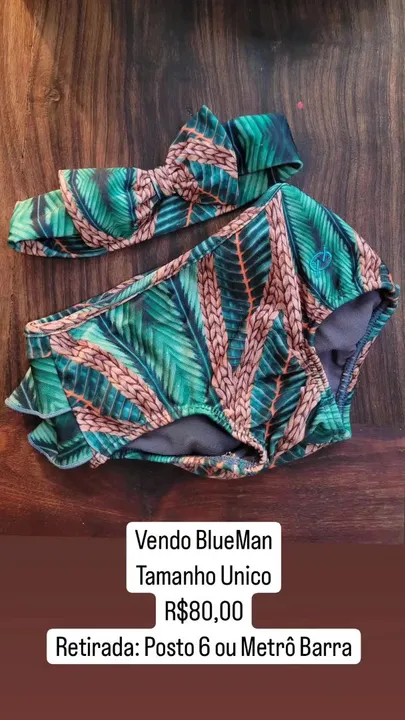 Biquíni Blue Man Infantil Bebê