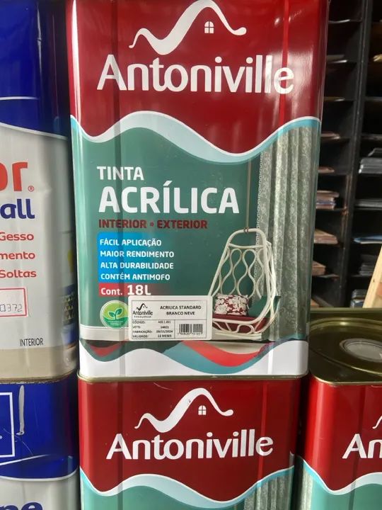 ?Tinta acrílica lavável c/anti mofo 18l ?