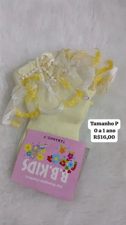 Meias infantis para meninas - Foto 2
