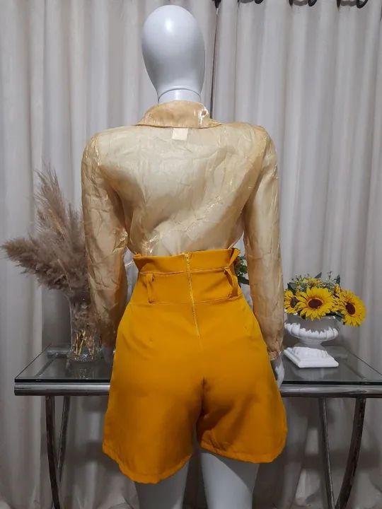 Bermuda feminina em alfaiataria com elastano  - Foto 2