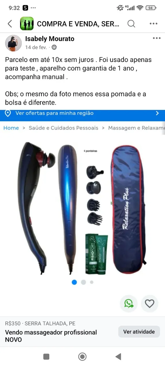 Vende Massageador profissional