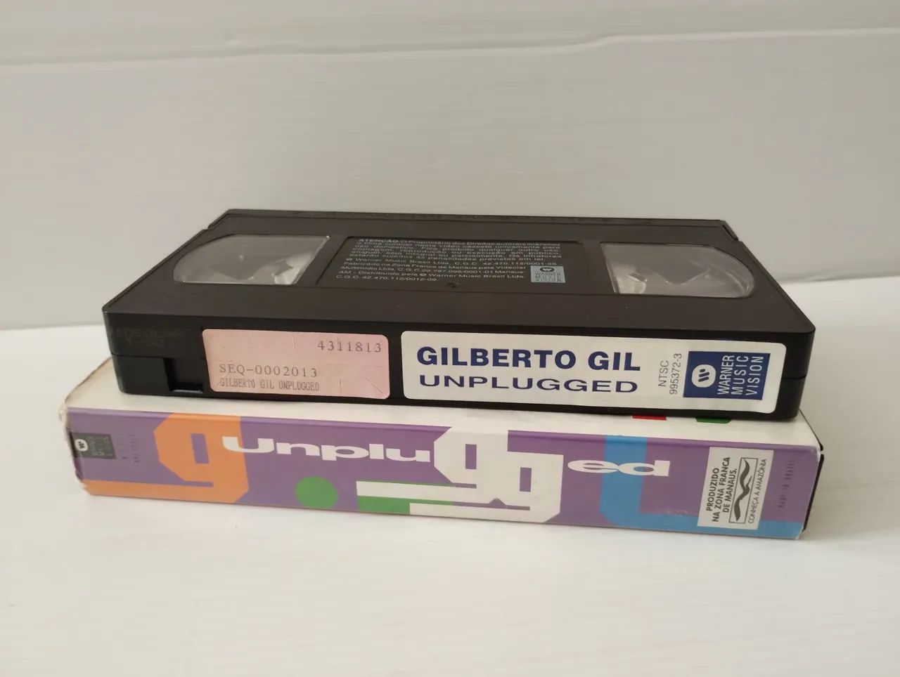 Fita VHS Gilberto Gil Unplugged (Oficial Warner 1994) - Foto 2