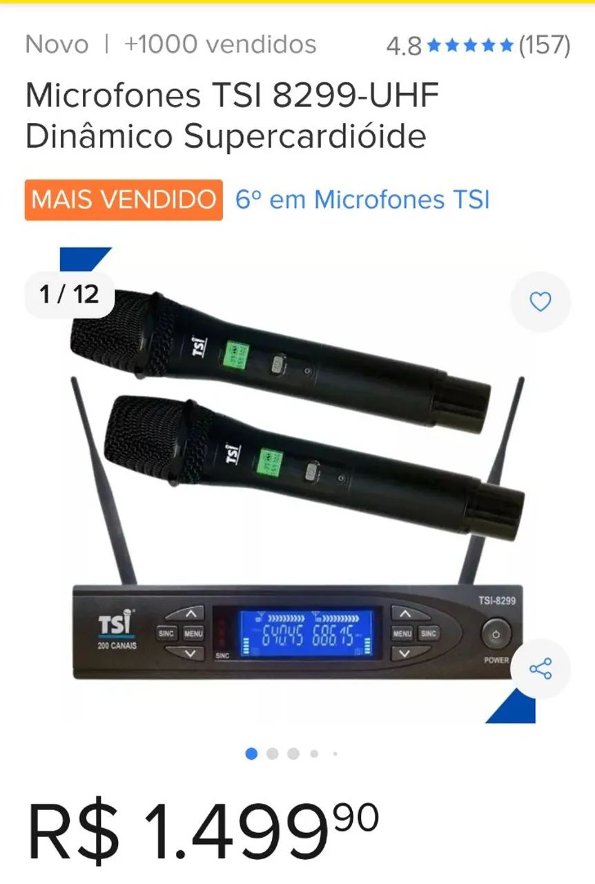 Vendo mic sem fio duplo  - Foto 4