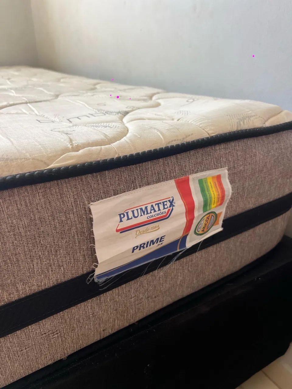 Cama box de casal (base + colchão) 