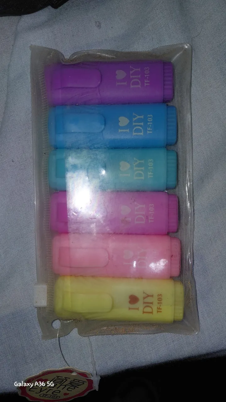 Kit 6 Mini Marca Textos Coloridos I Love DIY TF-103
