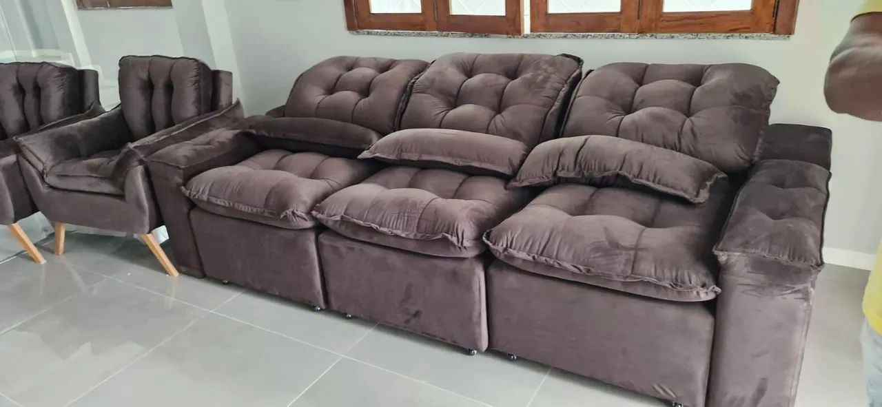 Sofás retrátil e reclinável Premium, A pronta entrega  - Foto 3