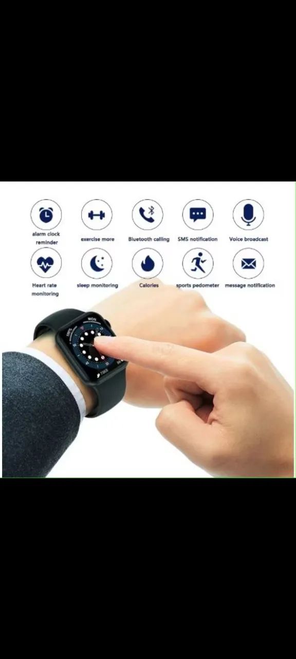 Smartwatch Watch X Mini com 7 pulseiras - Foto 3