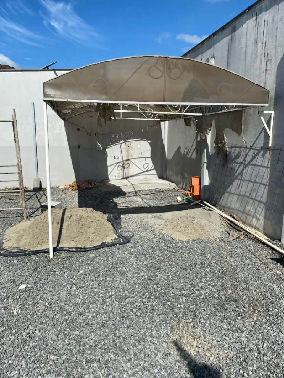 Estrutura de toldo 5x3m